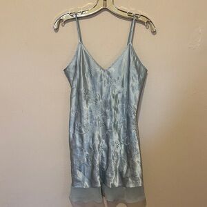 Morgan Taylor Light Blue Satin Chemise